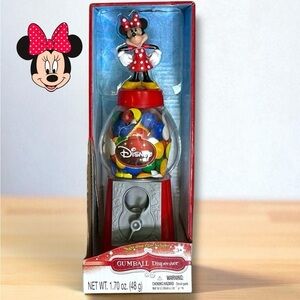 Disney Minnie Mouse Gumball Dispenser Holiday Christmas Edition Collectible